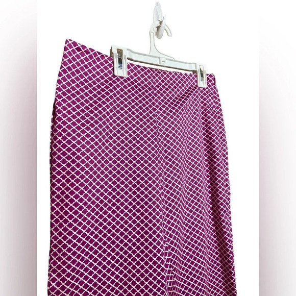 NWT Talbots pink & white Chatham Capris stretch size 4 - Picture 3 of 4